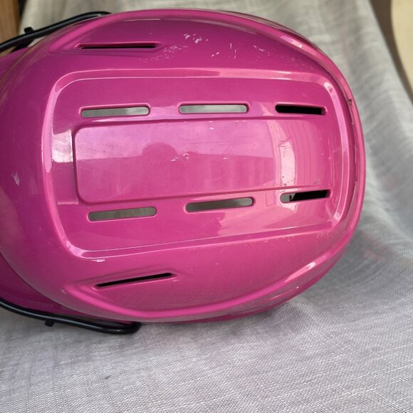 Adidas TBall Helmet BTE00202-Pink OSFM Adjustable 6" to 6 1/2" T-Ball Softball - Picture 10 of 13